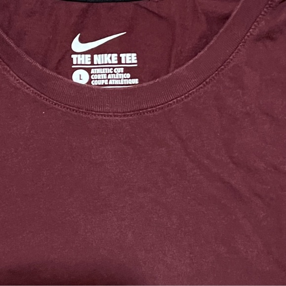 Nike Sportswear International Long Sleeve Tee Burgundy Size Large - Picture 3 of 4